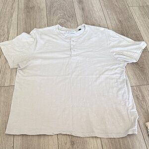 Melrose Place Henley Short Sleeve T-shirt with Buttons XL